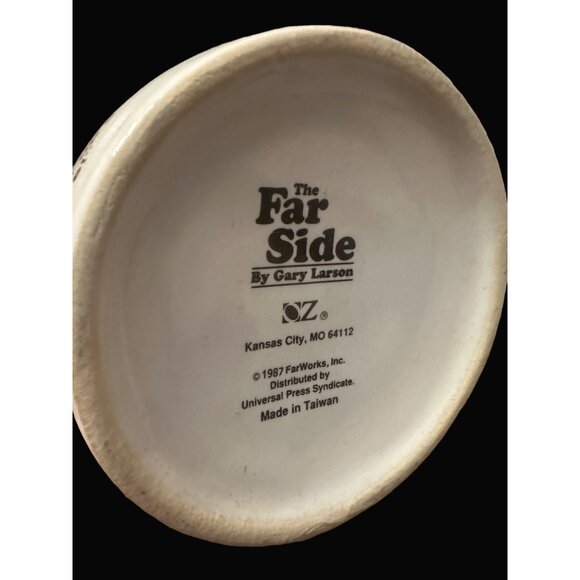 The Far Side "The Mug" Gary Larson Oz 1987 Coffee Mug +  Box the house cat dog - Picture 4 of 6